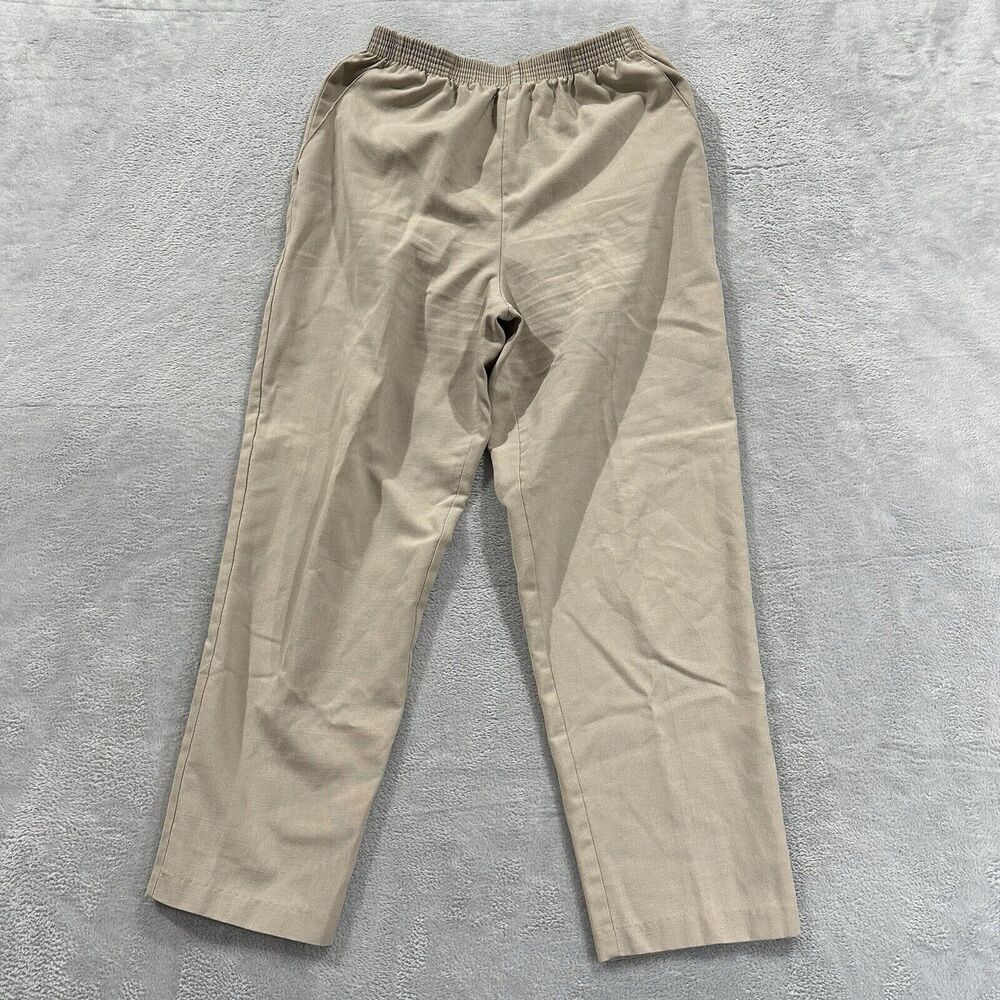 Briggs New York Cotton Pants Women 28 Waist Beige